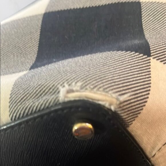 Kate Spade Black and White Checkered Canvas Bag (REHAB) - Picture 8 of 14